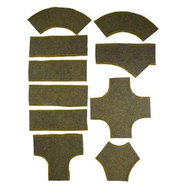 War World Gaming Dirt Road Junction, Straight & Curved Sections Full Set of 10-28mm WW2 Wargaming Scenery Terrain Model Diorama