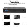 Switcher Video Converter VGA Adapter HD Display Computer Accessories Black