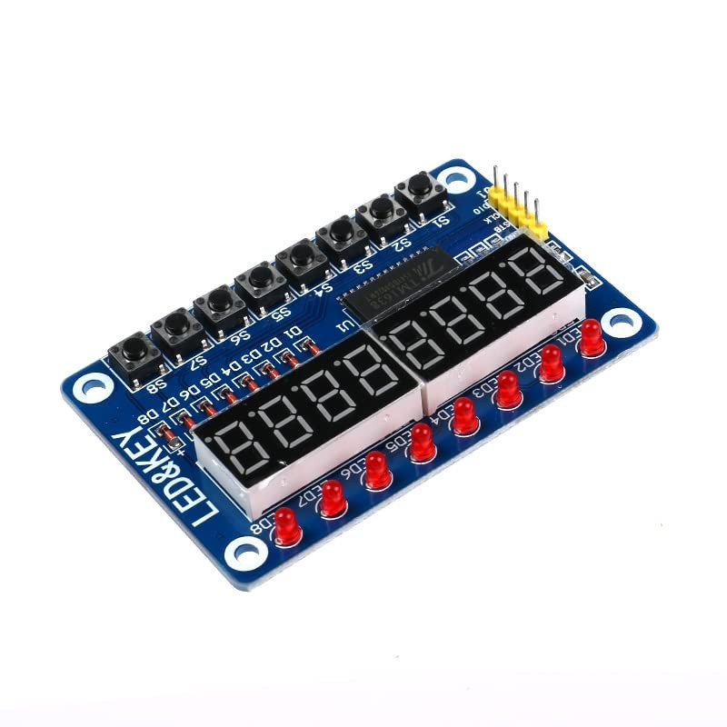 EC Buying 2Pcs TM1638 Display Module 8 Bit LED Digital
