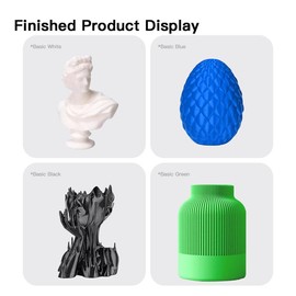 PLA 3D Printer Filament 1.75mm ±0.03mm 2.2lbs - Basic Colors | High Precision Smooth Flow, Eco-Friendly + Universal Printer Compatible:_Orange