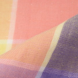 Nishikawa TT31702001M Imabari Hand Towel (Wash Towel), 100% Cotton, Gauze & Pile, Reversible, Soft, Soft and Fluffy, Loop, Checked and Matched Imabari Gauze, Made in Japan, Multicolored