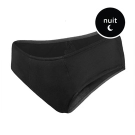 Blooming - Period Briefs Especially for the Night - Oeko-Tex - Lune Model - Black - Size 36