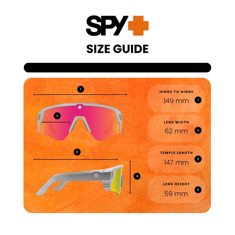 SPY Monolith Speed 62MM Matte Silver/Happy Gray Green Pink Mirror
