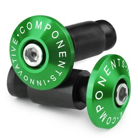 CXEPI Motorcycle Handlebar Weights, Universal Handlebar Ends for Diameter 22 mm (7/8 Inch) Handlebars, Green