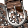 Caspar GU223 Women's Vintage Rivet Belt - Antique Copper, size: