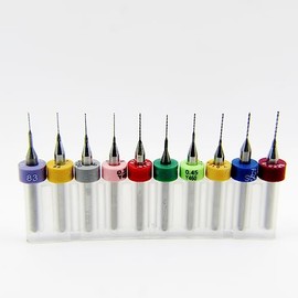 Ten Size Solid Carbide Drill Bit Set #83, 82, 81, 80, 79, 78, 77, 76, 75, 74 1/8" Shanks