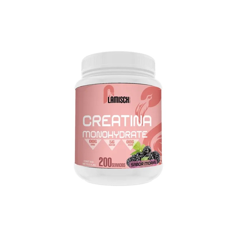 Creatina Monohidratada 1kg Flamish 200 Servicios Sabores
