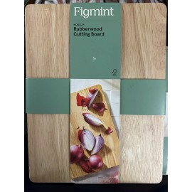 Figmint NEW 10"x13" Nonslip Rubberwood Cutting Board Natural - Figmint
