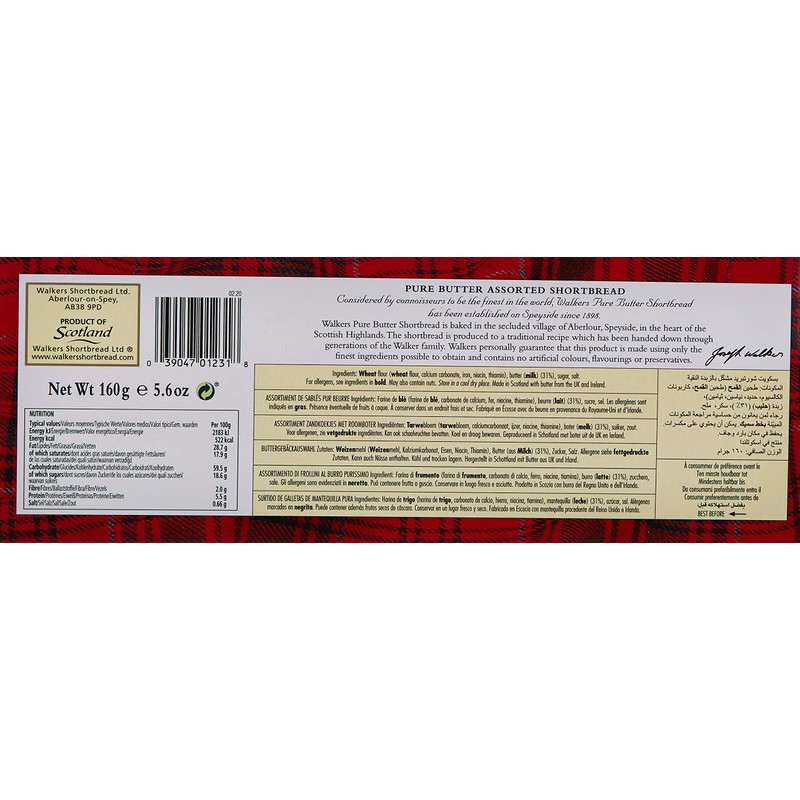Walkers Shortbread Assorted 5.6 Oz