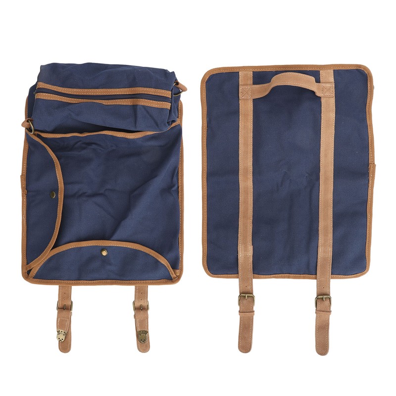 Bartender Tool Bag Bar Kit Bag Waterproof Canvas Multiple Compartments