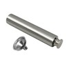 CNFLASK Stainless Steel 2oz Flat Bottom Tube Flask Mini Tube