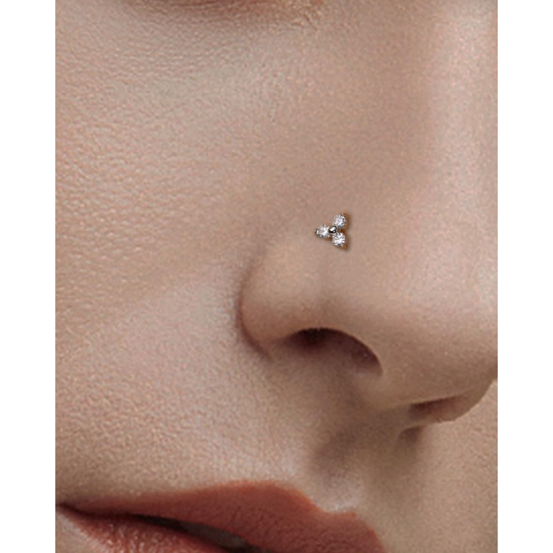 MODRSA MODRSA Double Hoop Nose Rings - Gold Surgical Steel