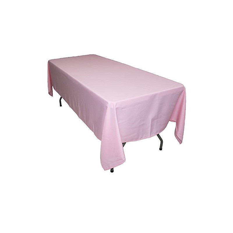 KaitatsuSen Rectangular Tablecloth Polyester Fabric, Pink, 150 x 240 cm