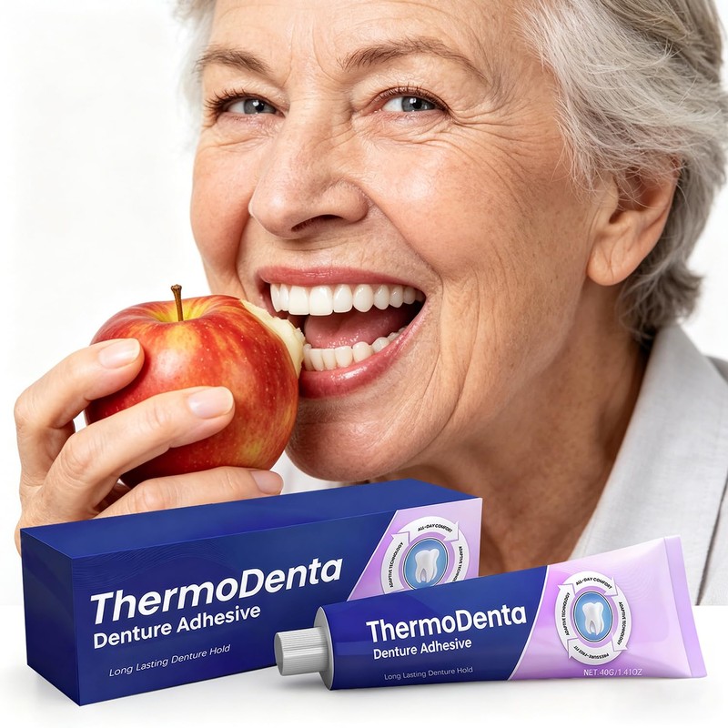 2Pcs Glow Denture Adhesive,Thermo Dental Denture Adhesive,Thermoplastic Denture Adhesive,Extra Strong