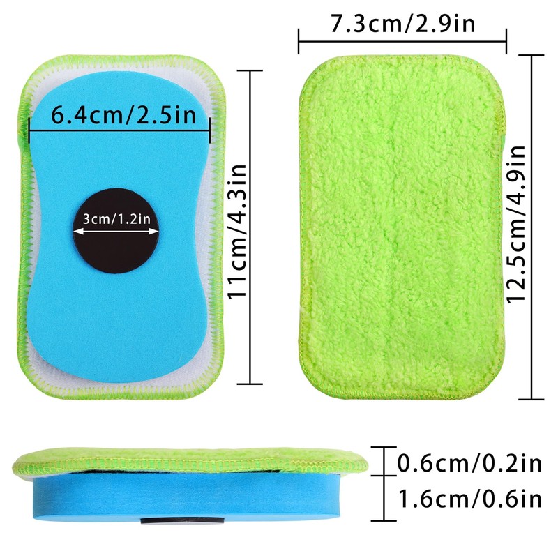 1Pc Chalkboard Eraser - Washable Reusable Microfiber Eraser Cleaning Chalk/Markers/Duster