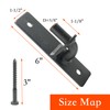 Jikacok Wall Mount Gate Hinge, Sturdy Fence Gate Hinges Fence
