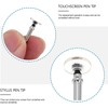12Pcs Silver Universal Stylus Replacement Disc Tips Round Shape Replaceable