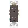 Leviton T5825 20 Amp Decora Tamper-Resistant Duplex Electrical Wall Outlet