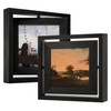 Gdfmsc 4x4 Rotating Picture Frame 2 Pack, Two-sided Viewing Display