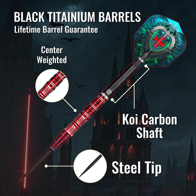 Shot! Future Knights Dreadheart 90% Steel Darts 25 g