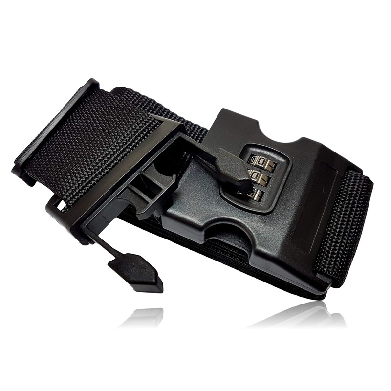 200 cm Suitcase Strap with Integrated Combination Lock, Cross Luggage