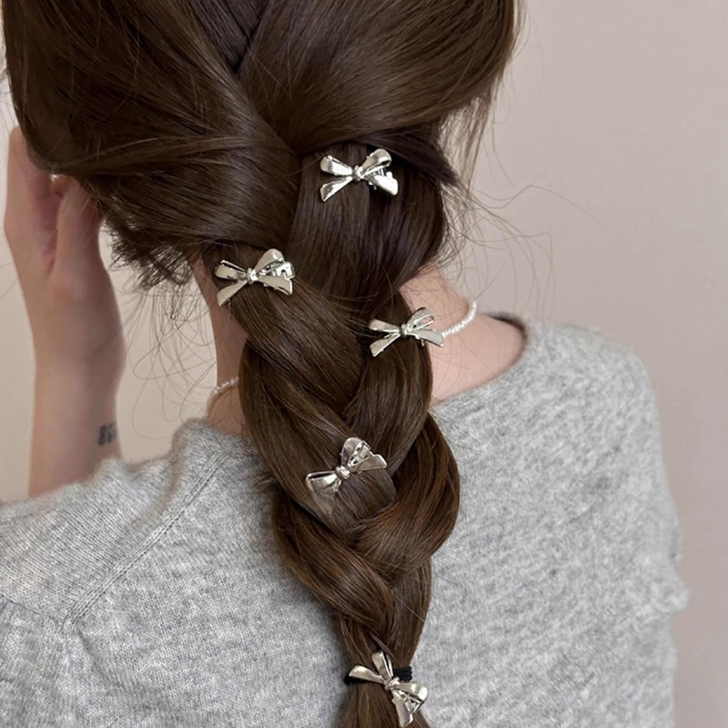 10 Pieces Of Bow Hair Clips, Mini Bow Hair Clips,