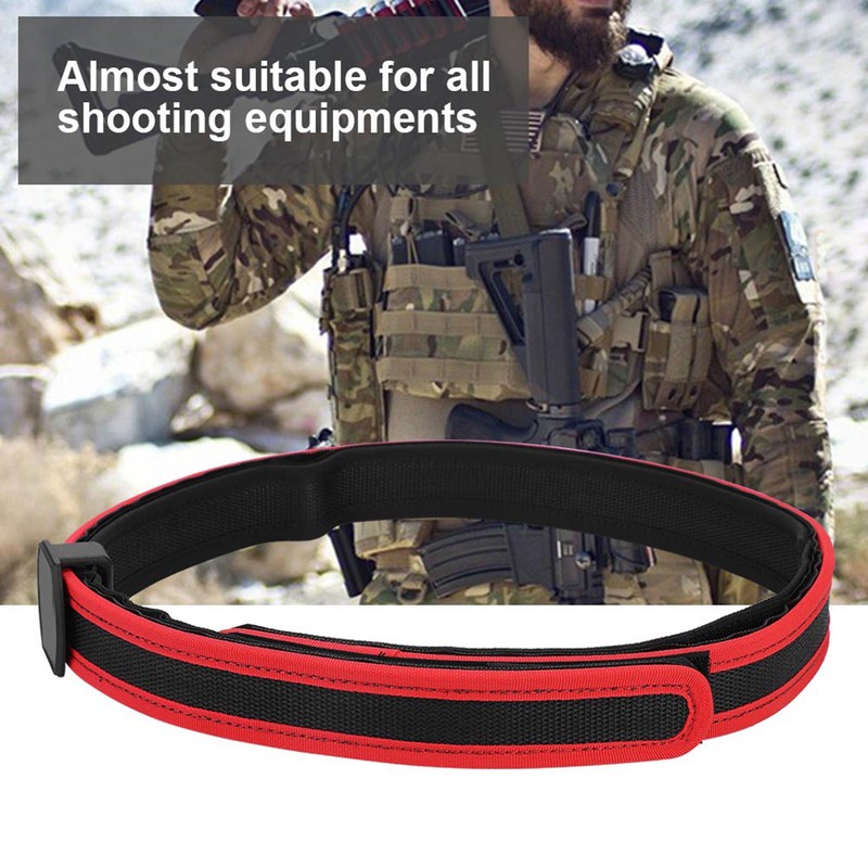 Outdoor Tactics Competition High Speed Special Shooting Waist Belt (Red