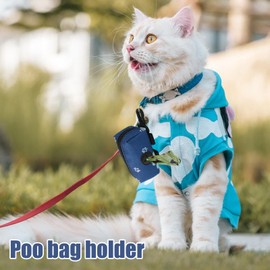 Poop Bag Dispenser, Pet Waste Pouch Refill Station, Portable Dog Poop Bag Holder Dispenser for Travel, Walking, Park, and Outdoor Use