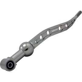 VMS Racing Dual Bend SHORT THROW SHIFTER in GUNMETAL Gray Grey Dark Silver CNC Aluminum Metal Compatible with Acura Integra 2DR 4 DR 2 4 Door Coupe Hatchback HB JDM DC BC2 BA LS JDM 1990-2001