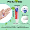 HAIFOTRVA 30 Tubes Bulk Travel Size Toothpaste,0.176 oz Extra Small