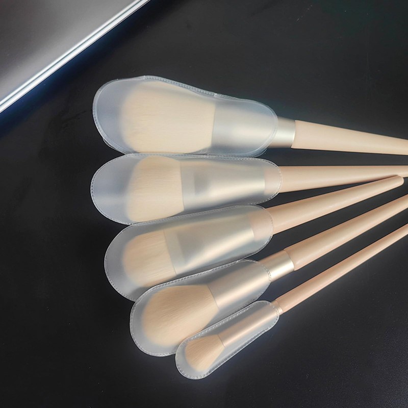 FrostyFlair Make-up Brush Protector, 20 Pieces Dustproof Cosmetic Brush Covers