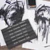 Compressed Charcoal Sticks for Drawing, 6 PCs Break-Resistant Sketch Charcoal