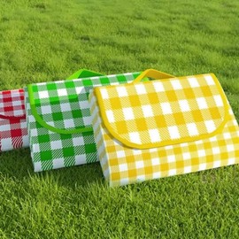 Large Picnic Mat for 8 People, Waterproof, Foldable, Portable, Outdoor Mat Yellow 3ea