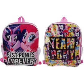 My Little Pony Reversible 2 Sided Backpack Rucksack School Travel Bag Kids Children 32cm