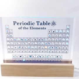 Periodic Table with Real Element Samples Inside Acrylic Periodic Table of Elements for Kids Adults Chemistry Large Periodic Table of Elements with Actual 3D Elements Science Gifts for Teachers