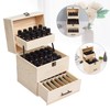 Hteedy 3 Tiers Essential Oil Storage Box, Wooden Perfume Bottle