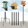 Bird Feeder Pole, 76in Adjustable Bird House Pole for Outdoors,