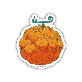 K Company One Piece Devil Fruit Sticker Melamella's Fruit OP-STK2-MR H5.5 x W4.5 cm