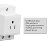 Din Rail Mounted Receptacle, AC 110-250V 15A Outlet Power Module