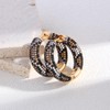 Z ZACHÉ Leopard Print Hoop Earrings for Women Trendy 14K