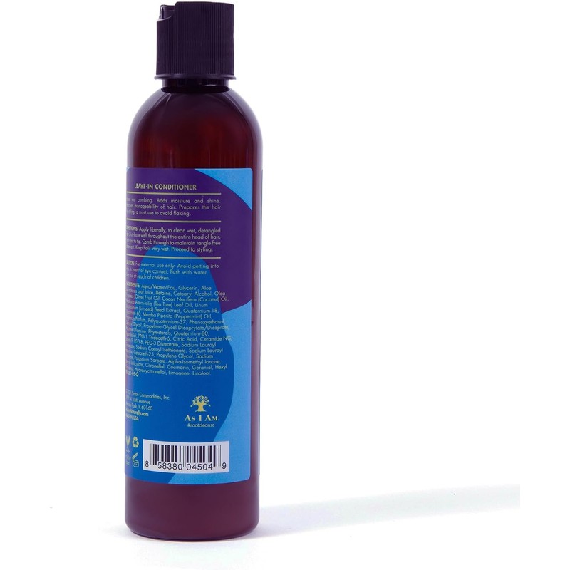 As I Am- Acondicionador sin enjuague para cabello seco y