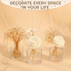 Daifunli 11 Pcs Flower Reed Diffuser Set Include Sola Flowers