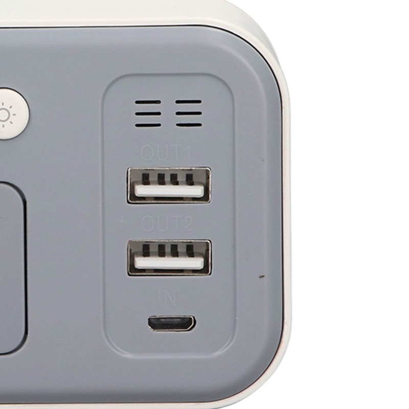 Digital Alarm Clock Large Number USB Rechargeable Mirror Electronic Desktop