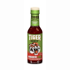 Tiger Sauce Habanero Lime Spicy Hot Sauce, 5oz Bottle (Pack of 1)