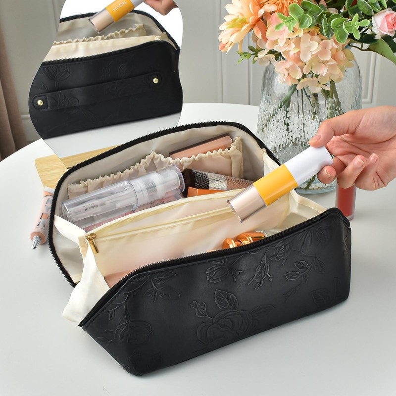 OwnestX Makeup Pouch, Large Capacity, Cosmetics Storage Makeup Pouch, Handbag,