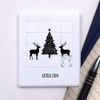 Azeeda 'Christmas Tree with Two Reindeer Silhouette' Sliding Puzzle (PZ00037807)