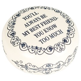 Harvy Canes My Best Friend Scrimshaw Paperweight 2.5" Diameter 7 Ounces