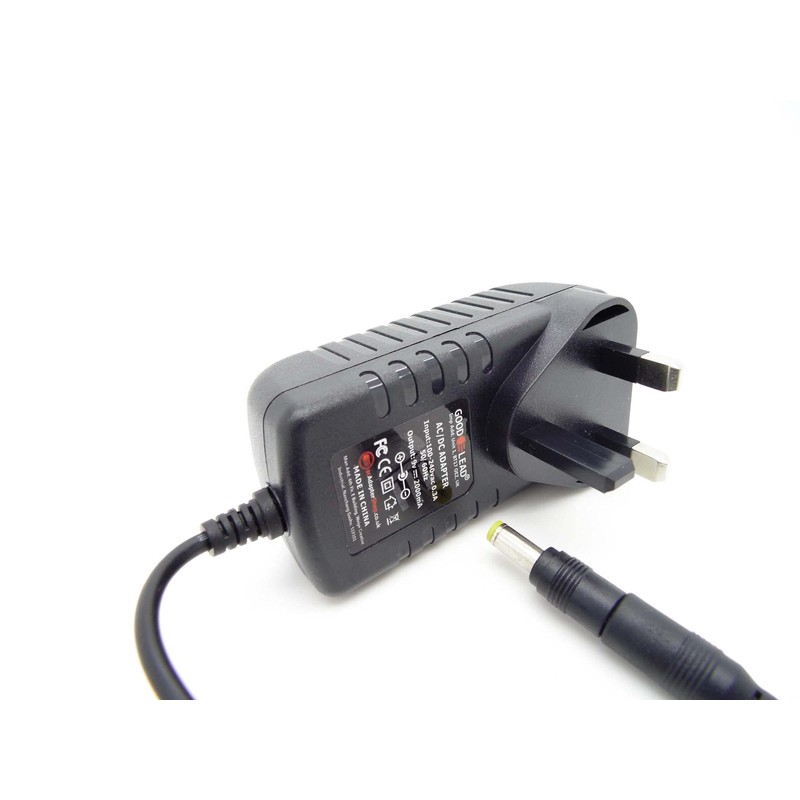 Compatible 9 Volt 2000ma 2A Cable Power Adaptor Plug For