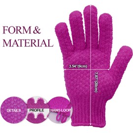 Guantes Exfoliantes Evridwear para una Piel Suave y Fresca en la Ducha