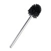 WENKO Shiny Toilet Brush with Handle, Silver, 8 cm